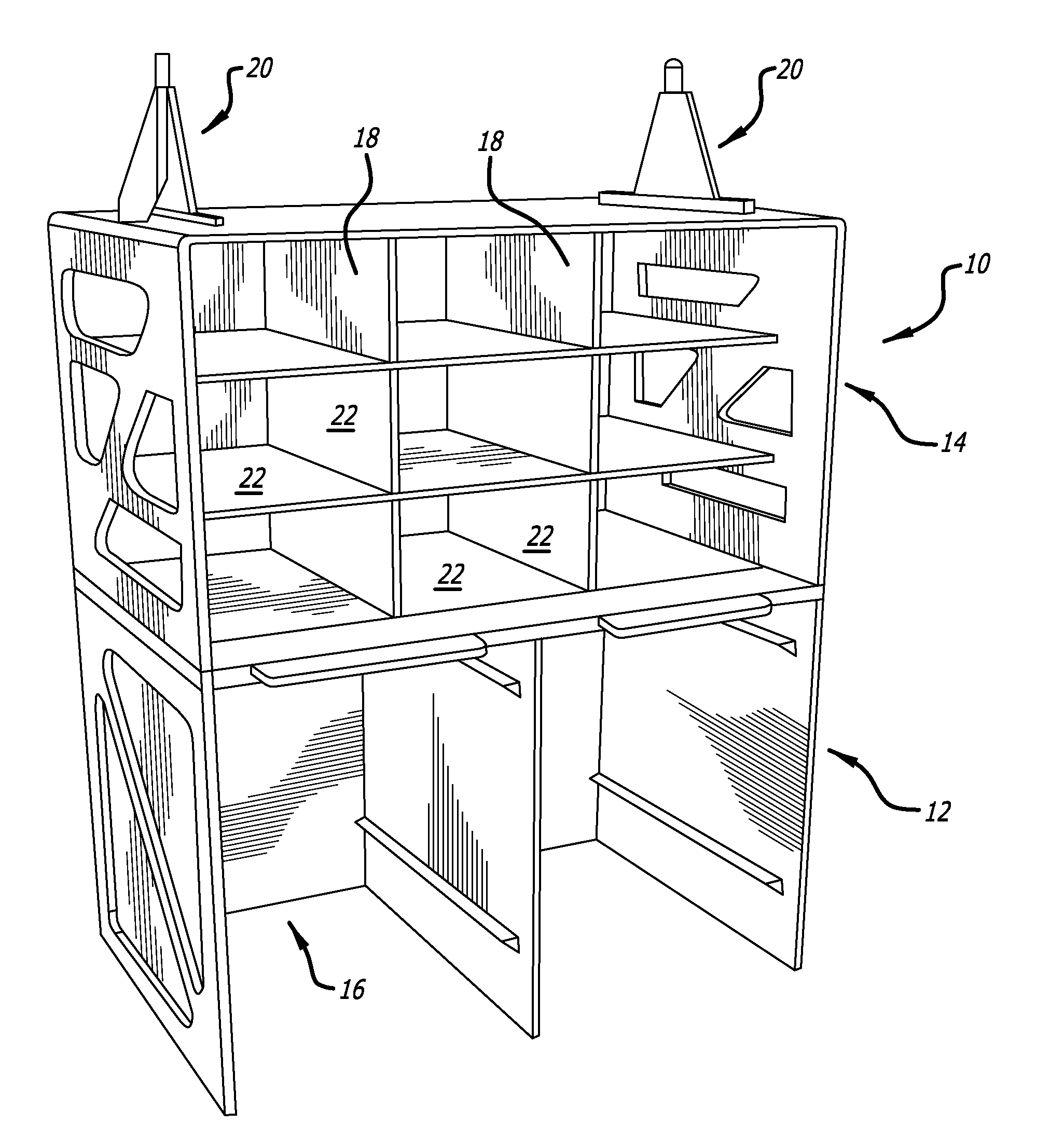 Aircraft galley monument structure