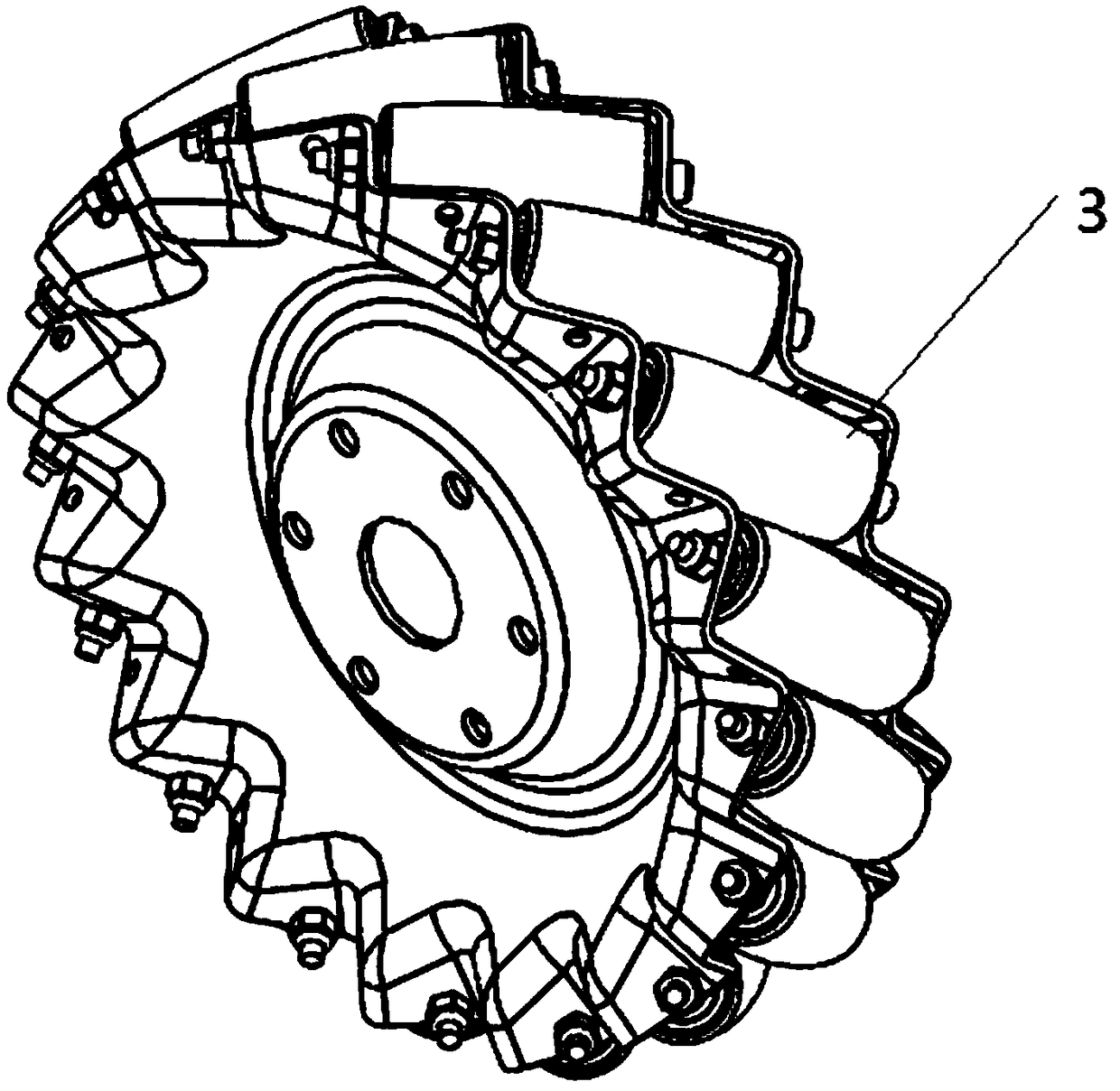 Transportation robot with step climbing mechanism