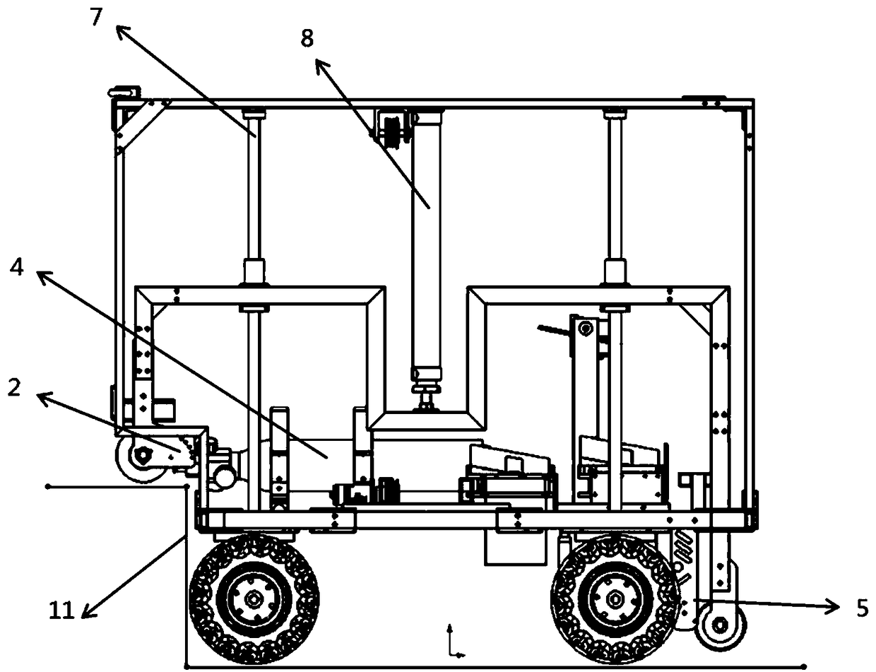 Transportation robot with step climbing mechanism