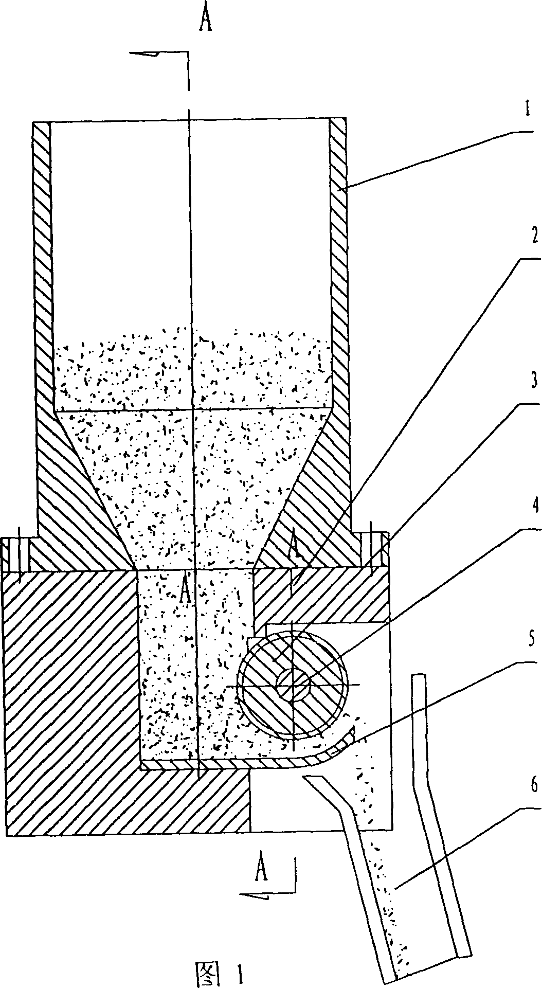 Continuous charging device for artificial crystal growth