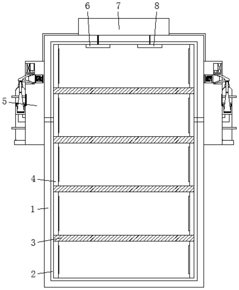 A sub-format automatic electrical control cabinet with flame retardant and fire-extinguishing function