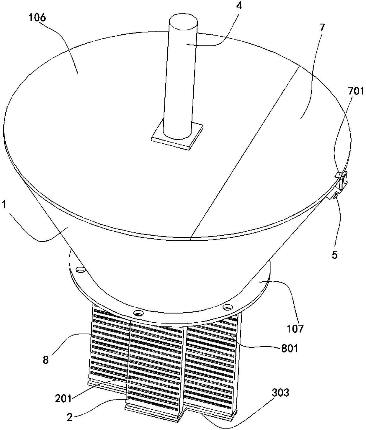 Ignition device in intelligent garbage gasification furnace system