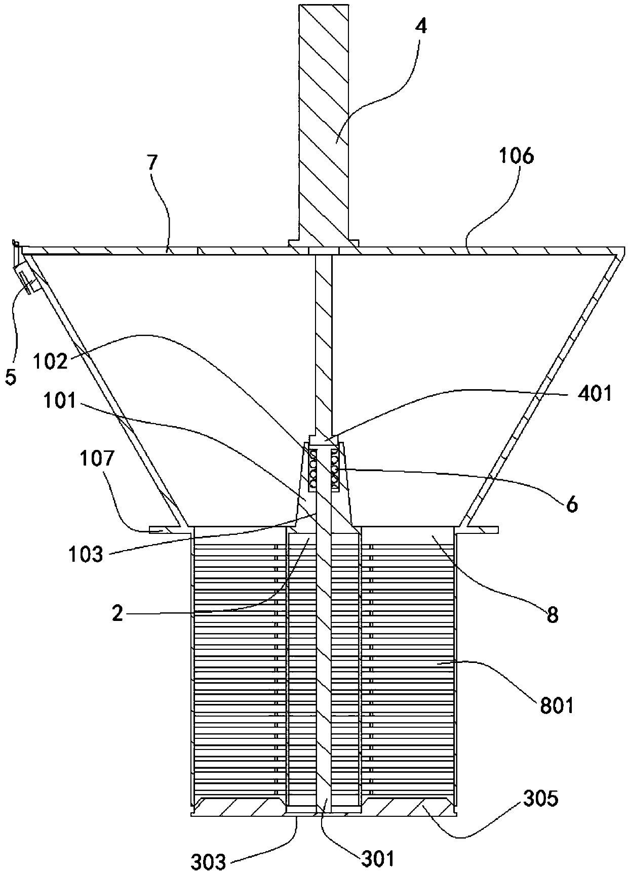 Ignition device in intelligent garbage gasification furnace system