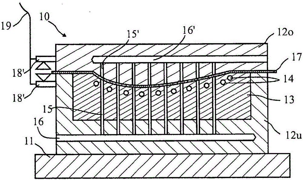 Moulding tool for producing hot-formed components