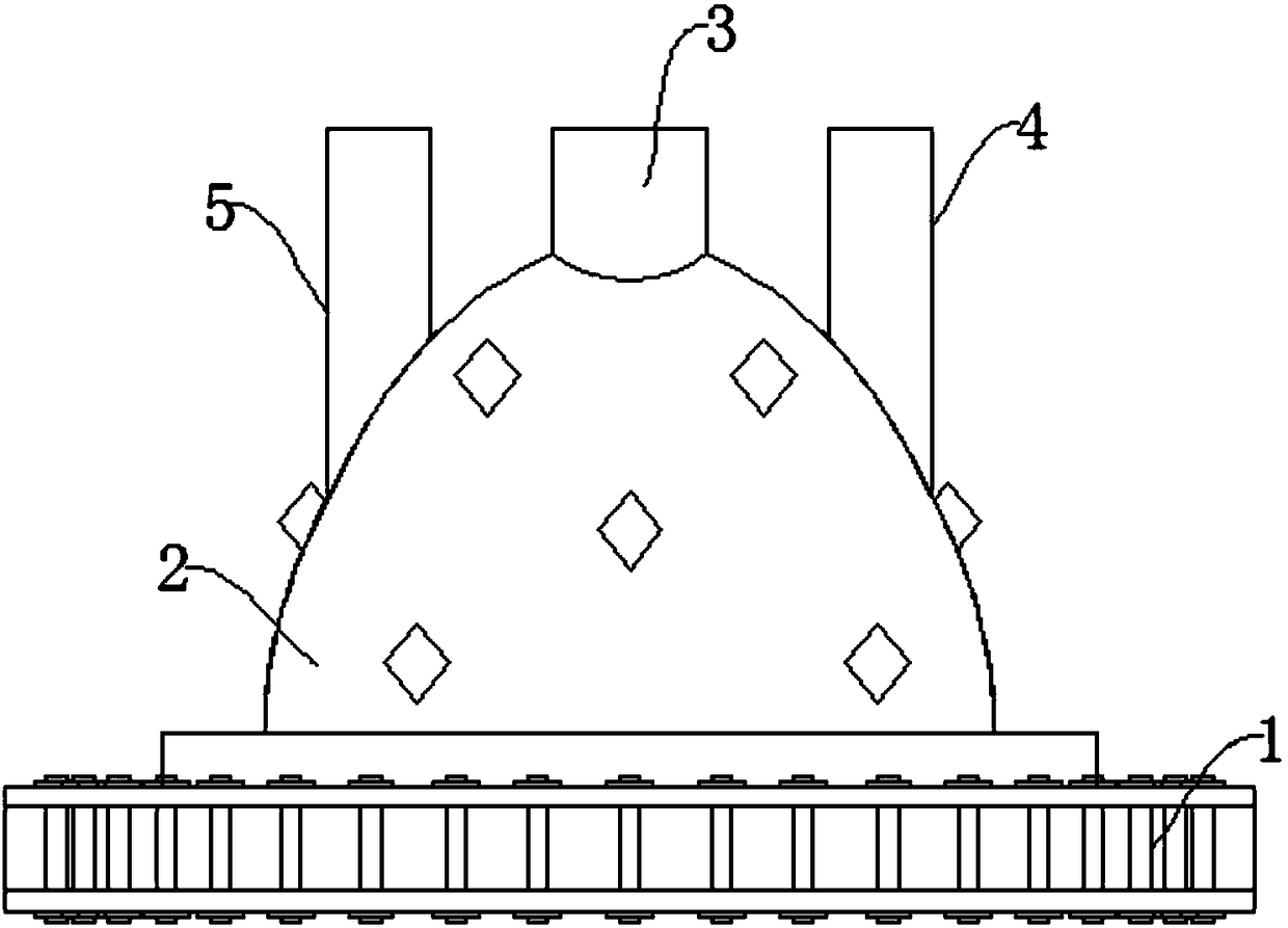 Sludge self-burning deslagging air supplementing device