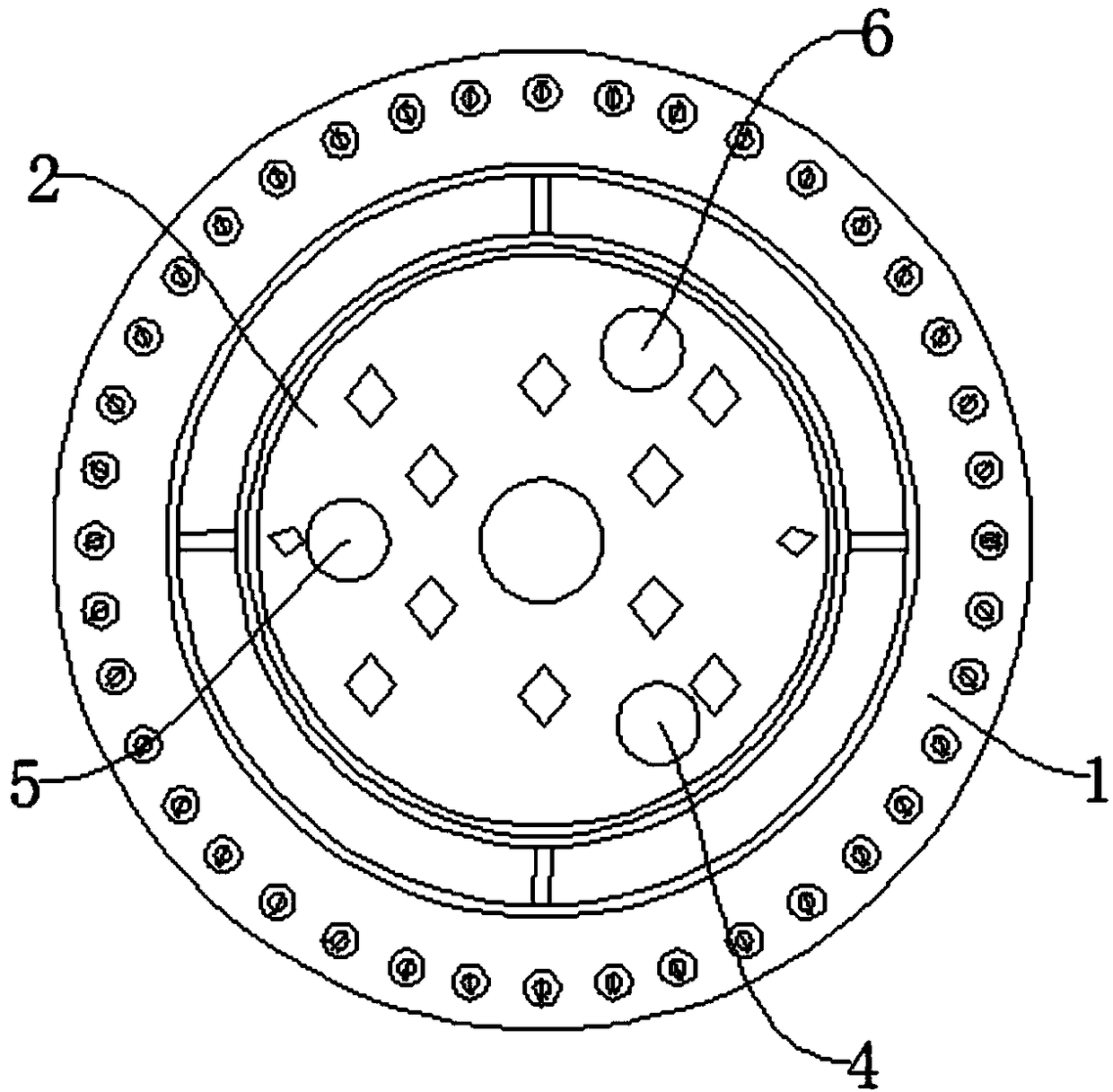 Sludge self-burning deslagging air supplementing device