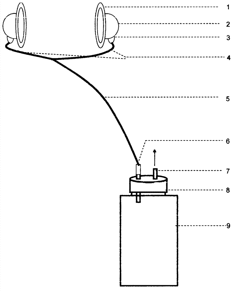 Air extraction breast milk collecting machine