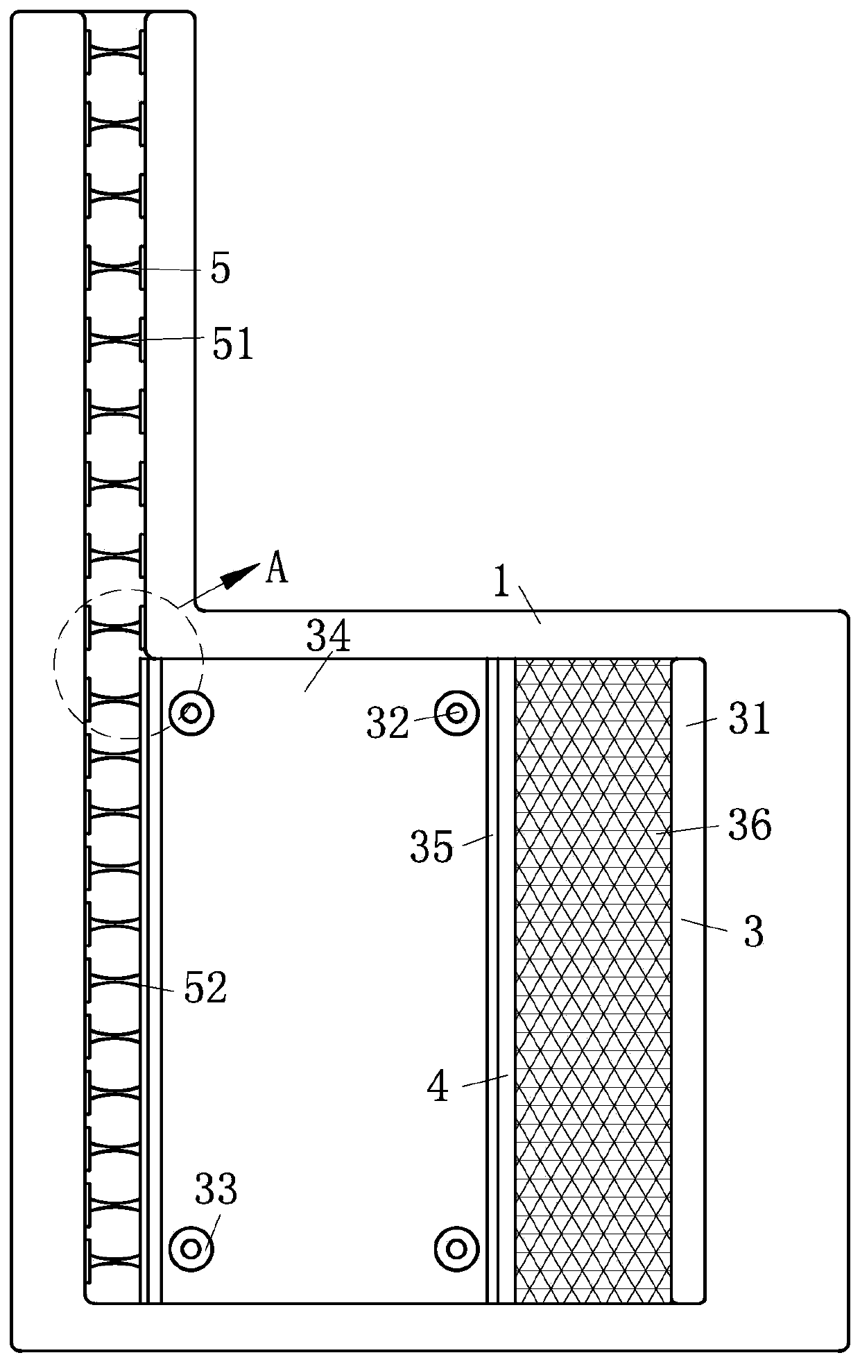 Feeding device of deformed steel bar quenching device with uniform quenching function