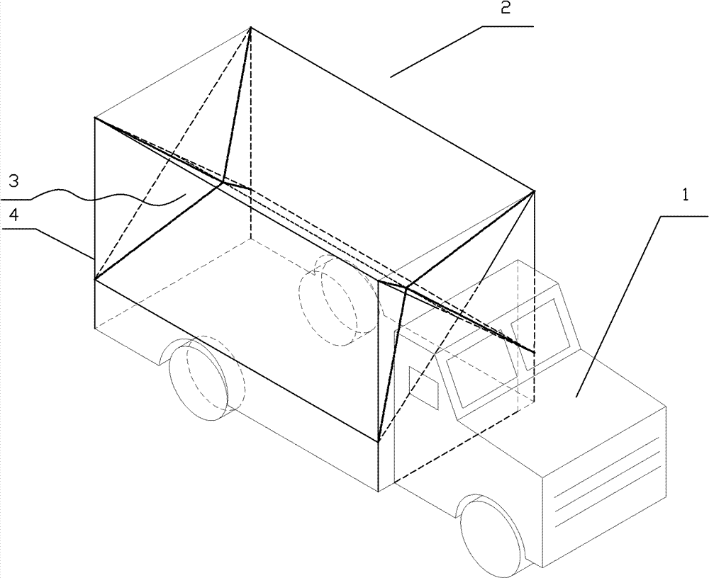 Freight car capable of automatically deforming