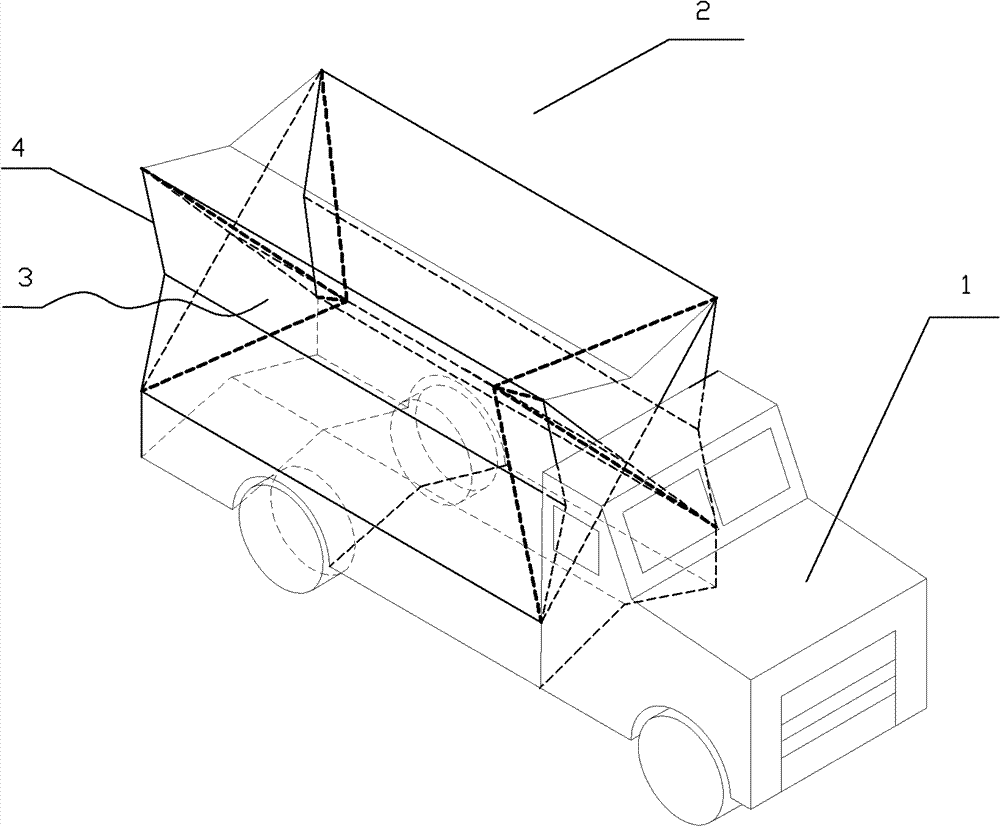 Freight car capable of automatically deforming