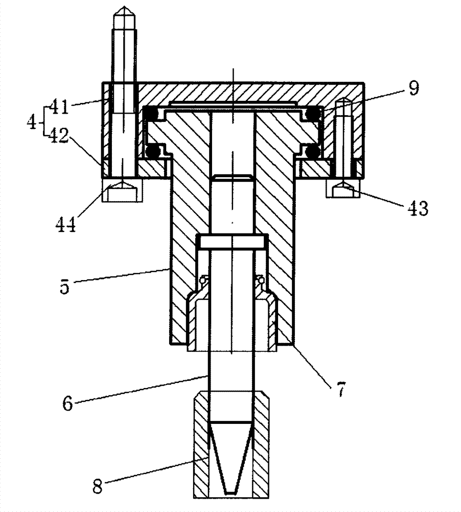 Pressure head of valve oil seal