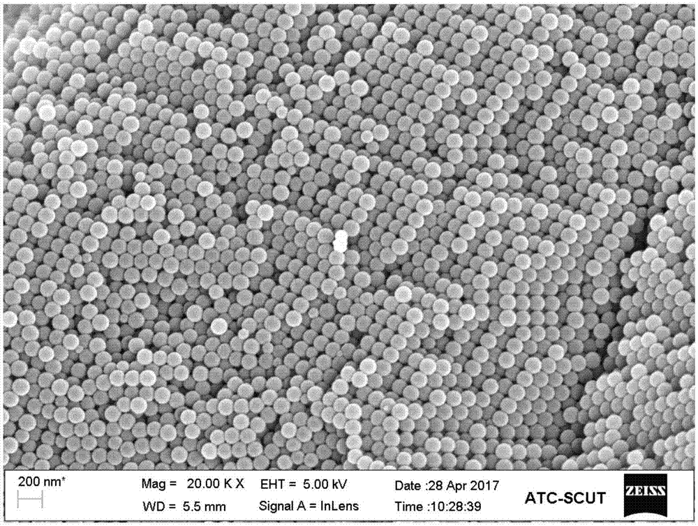 Preparation method and application of nano-sulfonated polystyrene microspheres