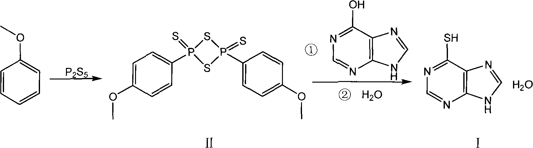 Method for industrially preparing 6-purinethol