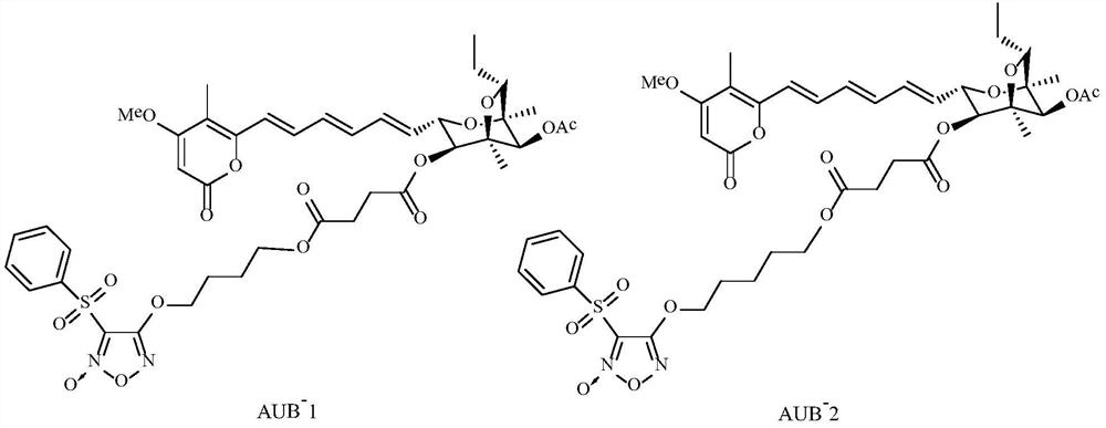Aurovertin B derivative and its preparation method and application