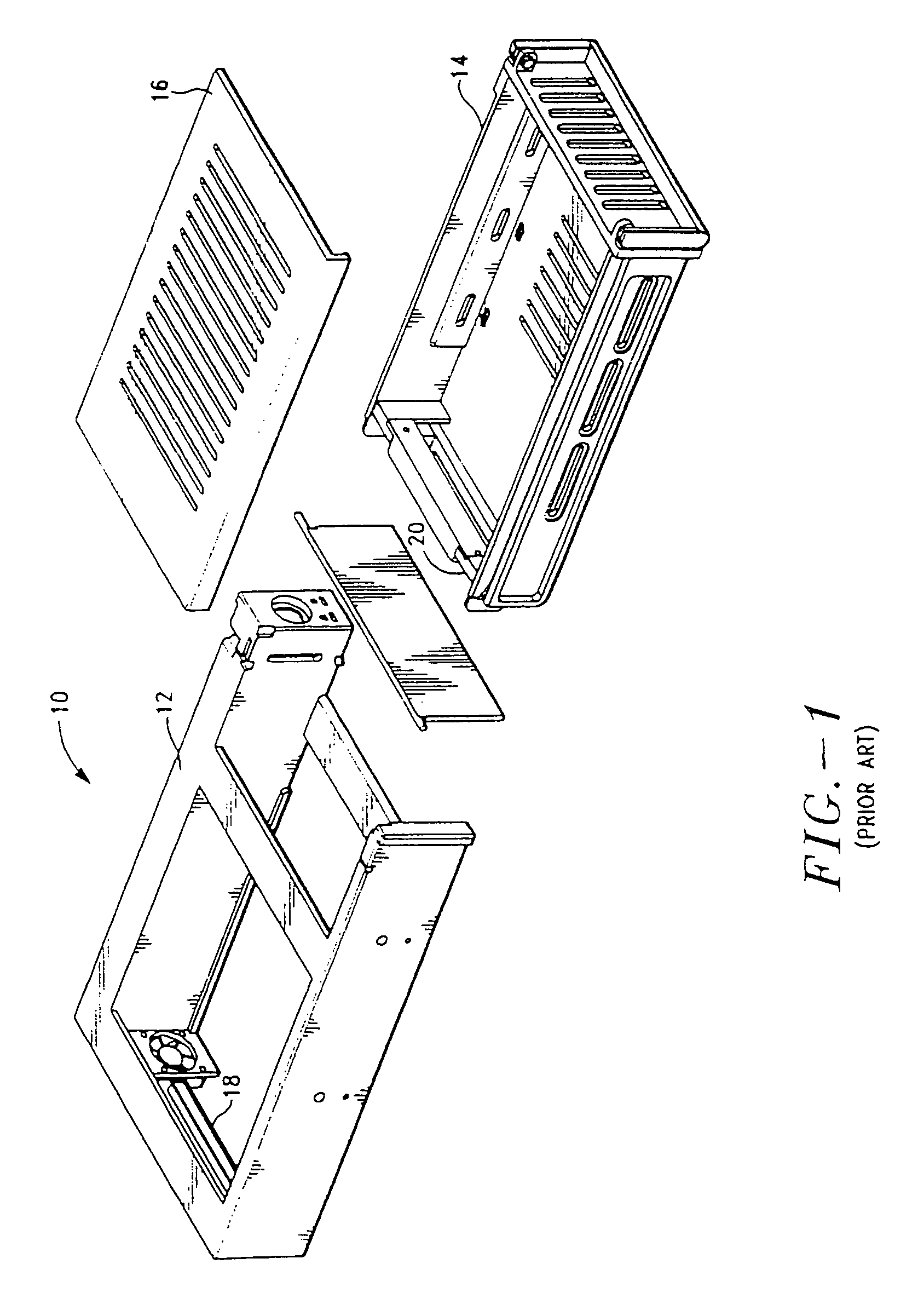 Memory storage device docking adapter having a laterally mounted fan