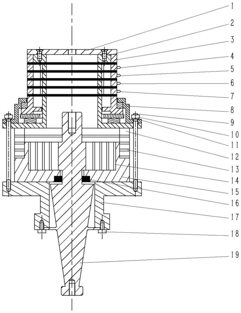 A multi-directional adjustable composite ultrasonic-assisted EDM spindle