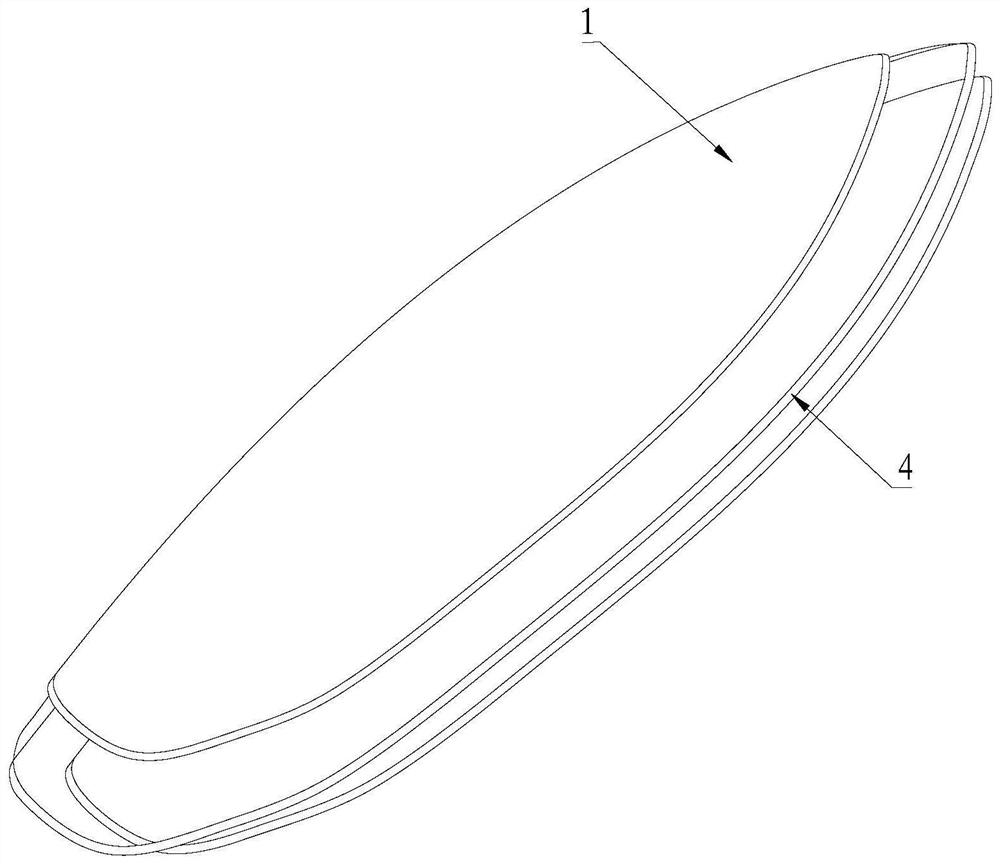 Processing method for improving water breaking capacity of inflatable paddle board