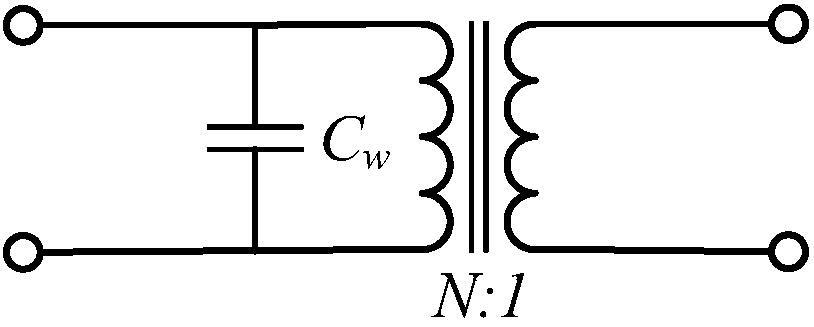 Experimental measuring method for stray capacitance of transformer