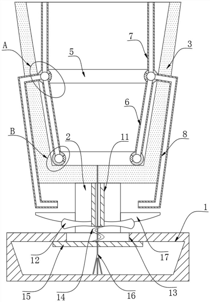 Water supplementing and ventilating type intelligent planting pot