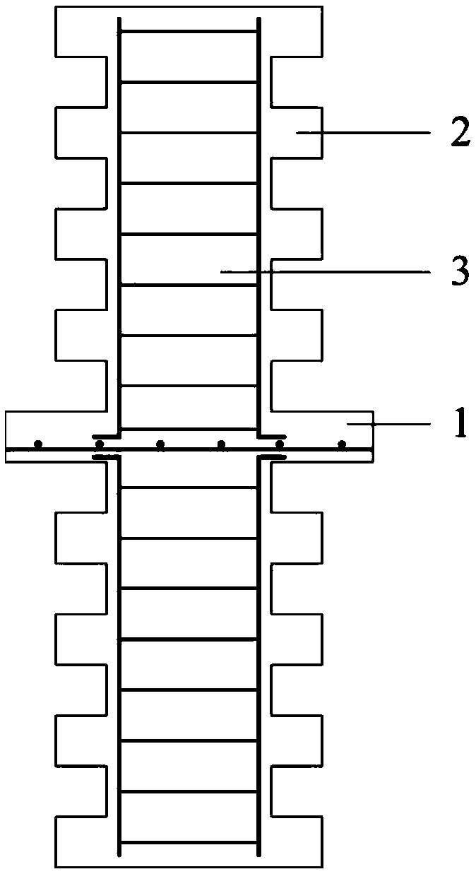 Full-dry-type prefabricated concrete slab column structure system