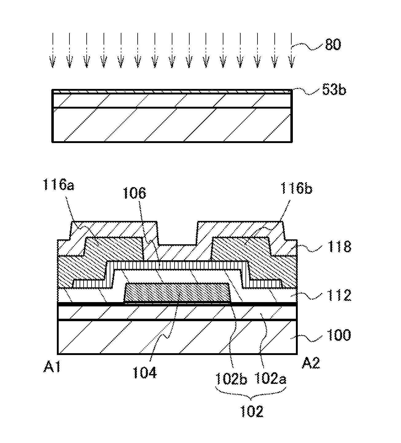 Processing method of stacked-layer film and manufacturing method of semiconductor device