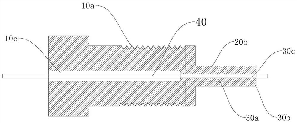 High-pressure-resistant liquid chromatography connector and fluid type connection system achieving zero dead volume