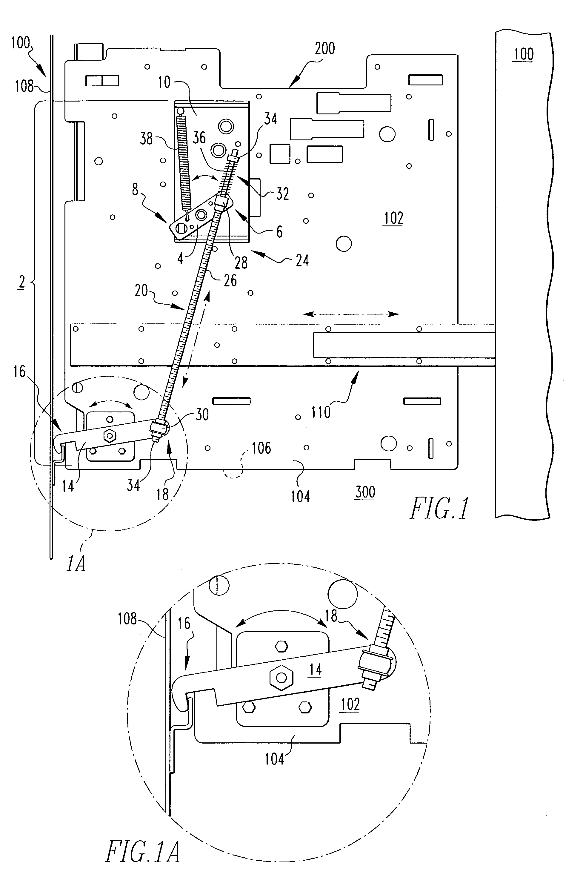 Door interlock assembly and draw-out circuit breaker assembly employing the same