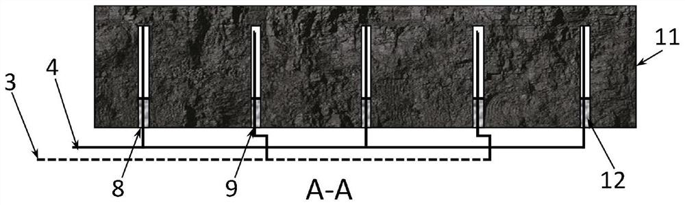 Closed-loop system for underground gas extraction and utilization and coal seam re-injection permeability improvement and working method