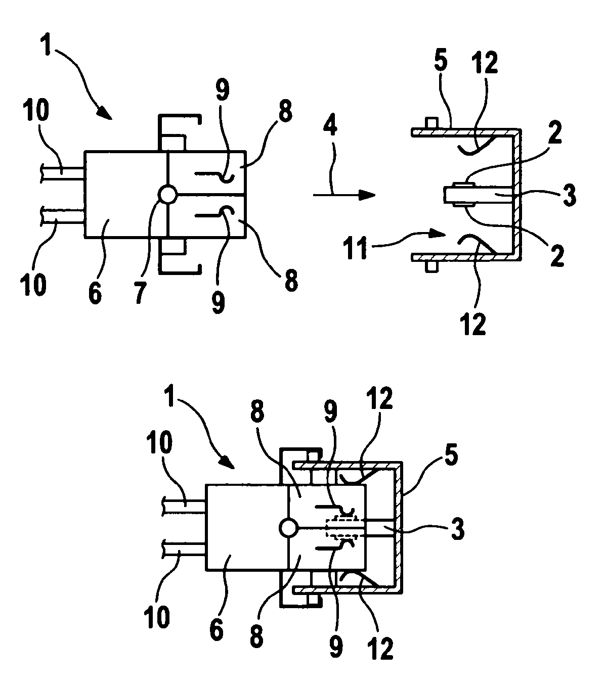 Plug connection for the direct electrical contacting of a circuit board