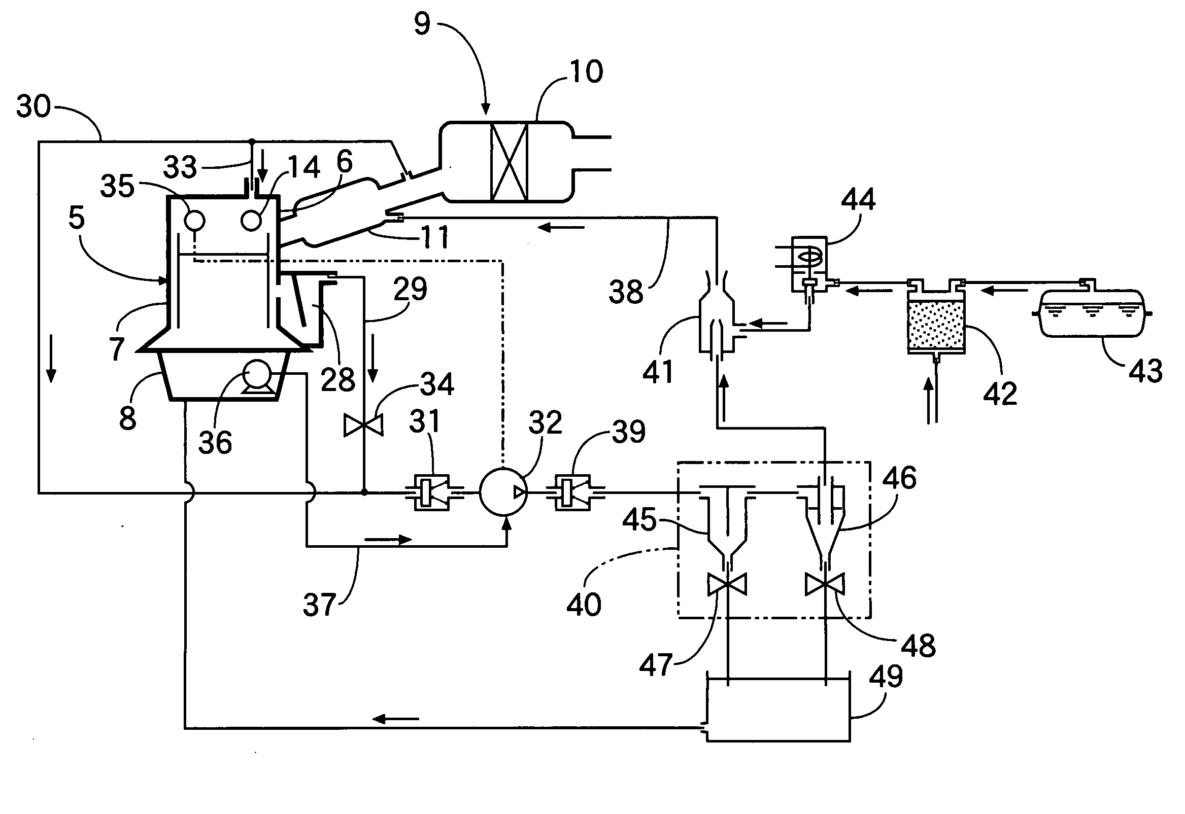 Blow-by gas and purge gas treating device in intake valve lift variable engine