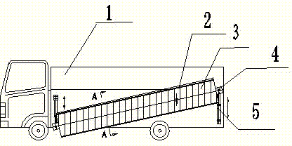 Road fence cleaning vehicle