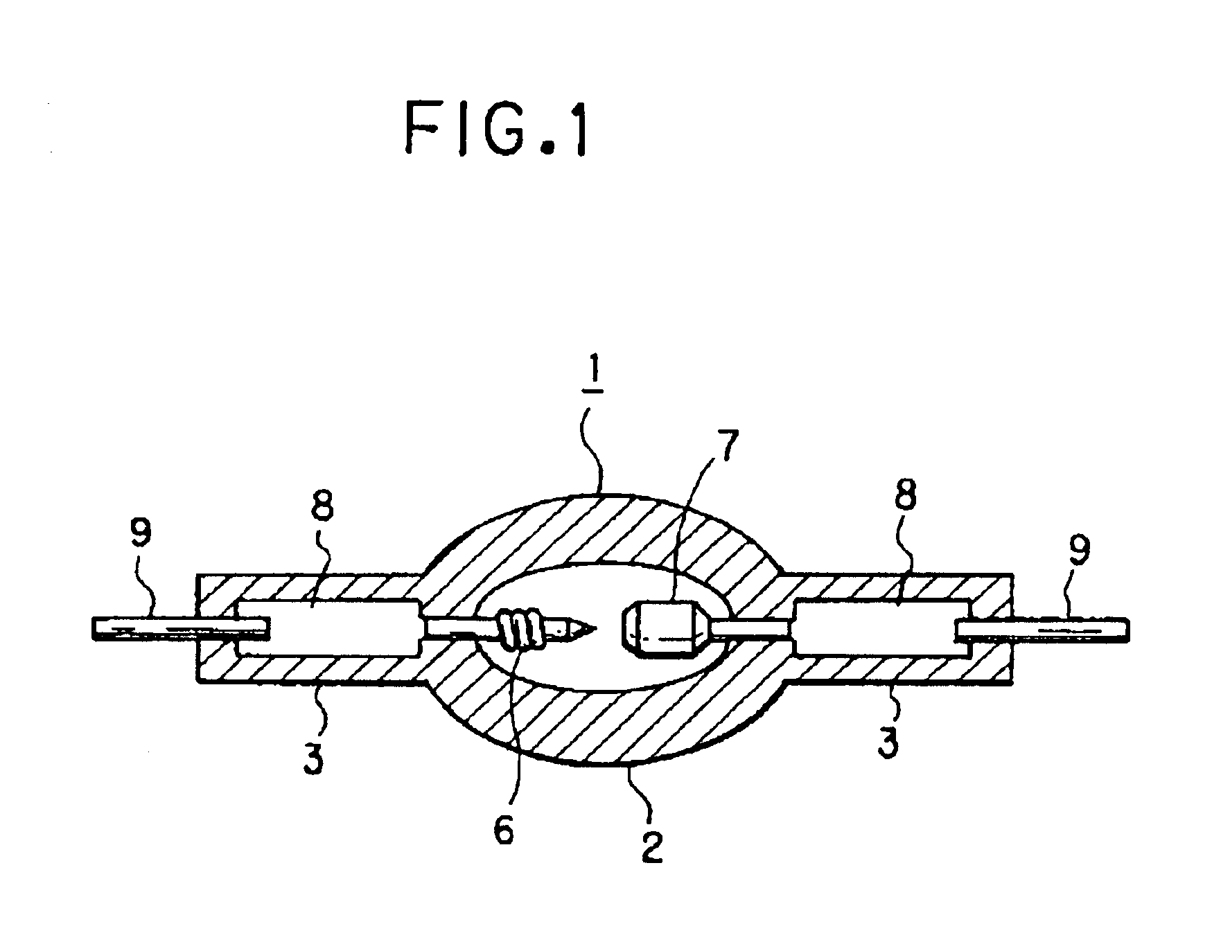 Ultrahigh pressure discharge lamp of the short arc type with improved metal foil to electrode connection arrangement