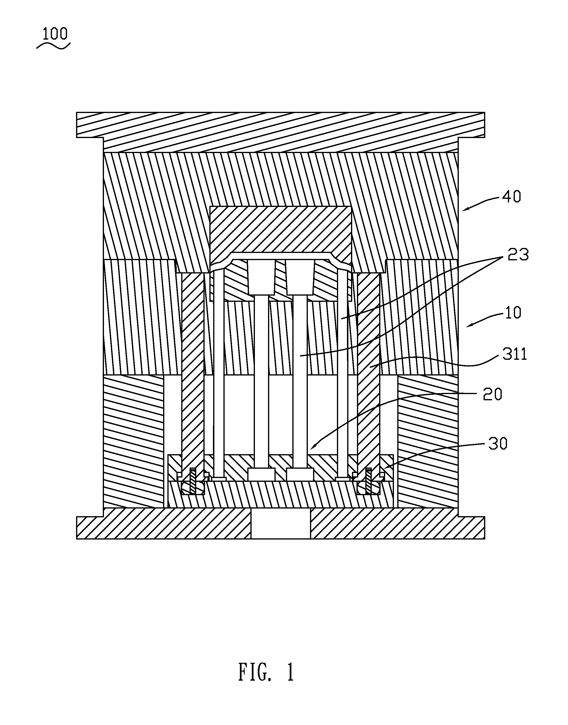 Mold having push-out structure