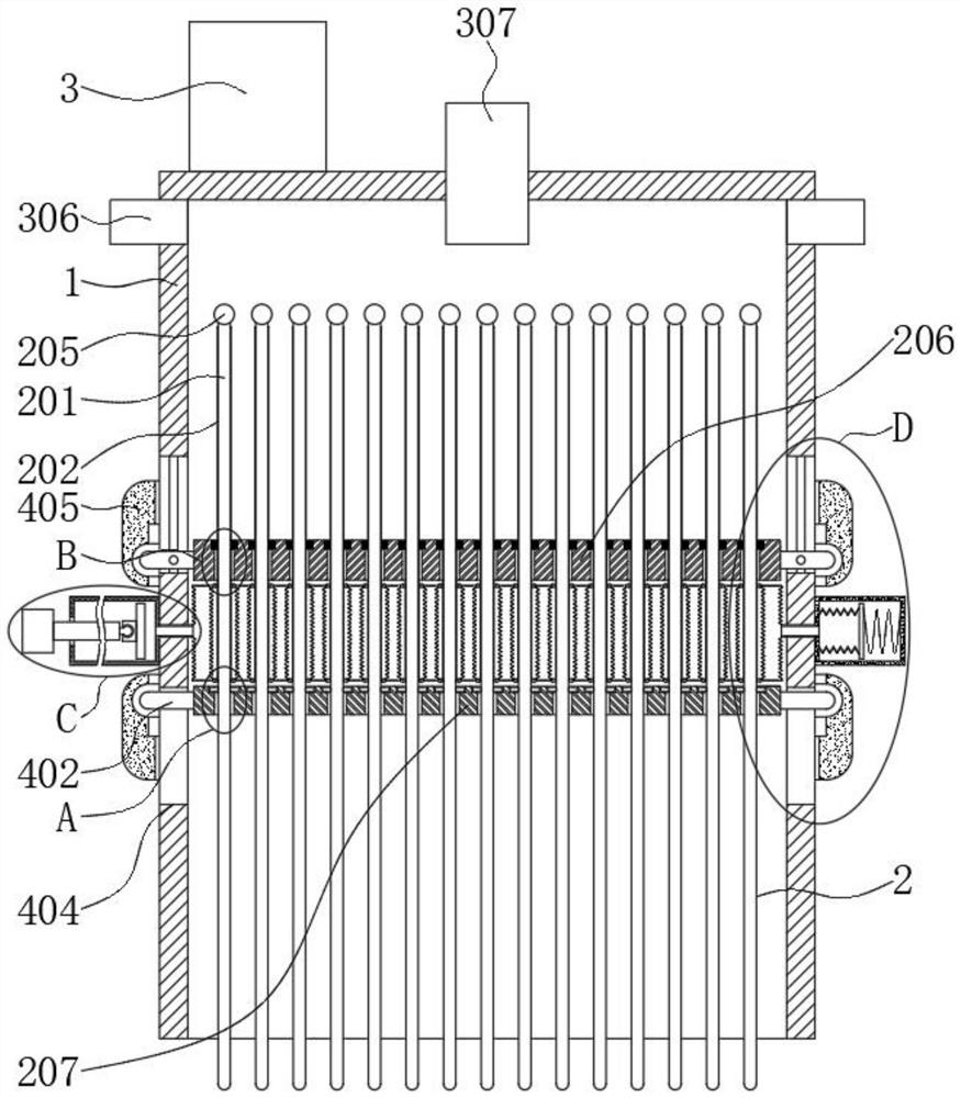 Efficient stamping part flatness detection device