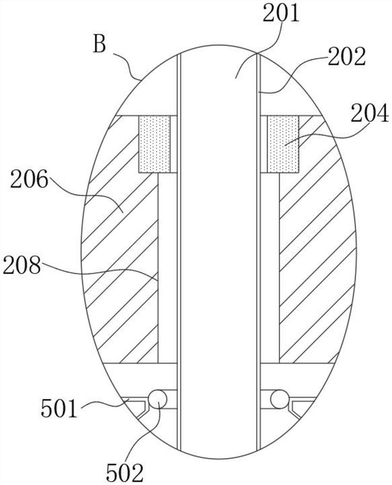 Efficient stamping part flatness detection device