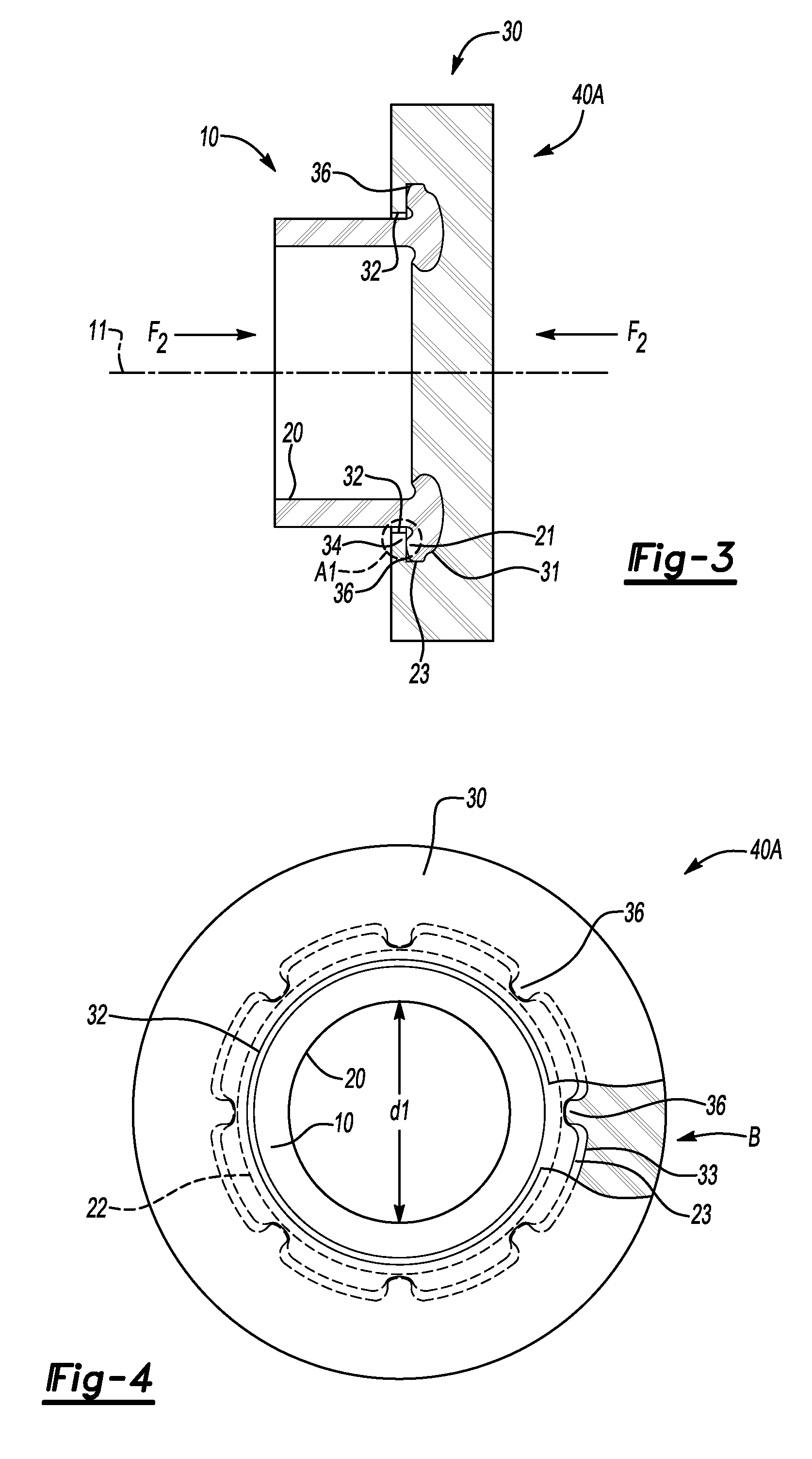 Friction-Welded Assembly with Interlocking Feature and Method for Forming the Assembly