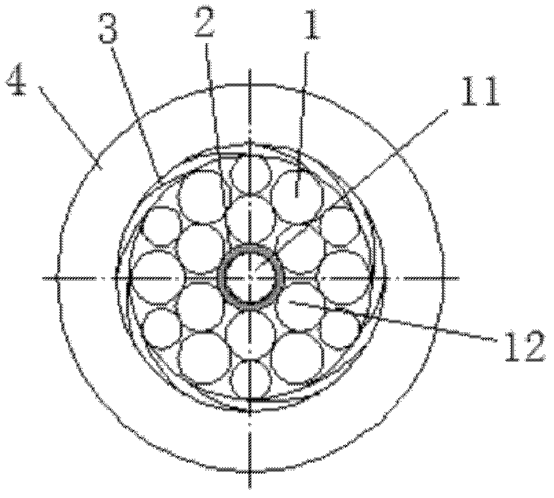 Large-diameter steel strand compression type anchorage device
