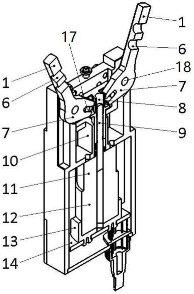 General electric control mechanical gripper with long service life and judgment method for article clamping of general electric control mechanical gripper