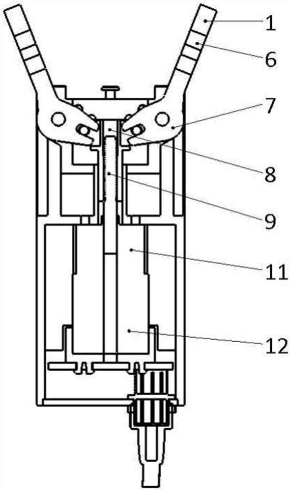 General electric control mechanical gripper with long service life and judgment method for article clamping of general electric control mechanical gripper