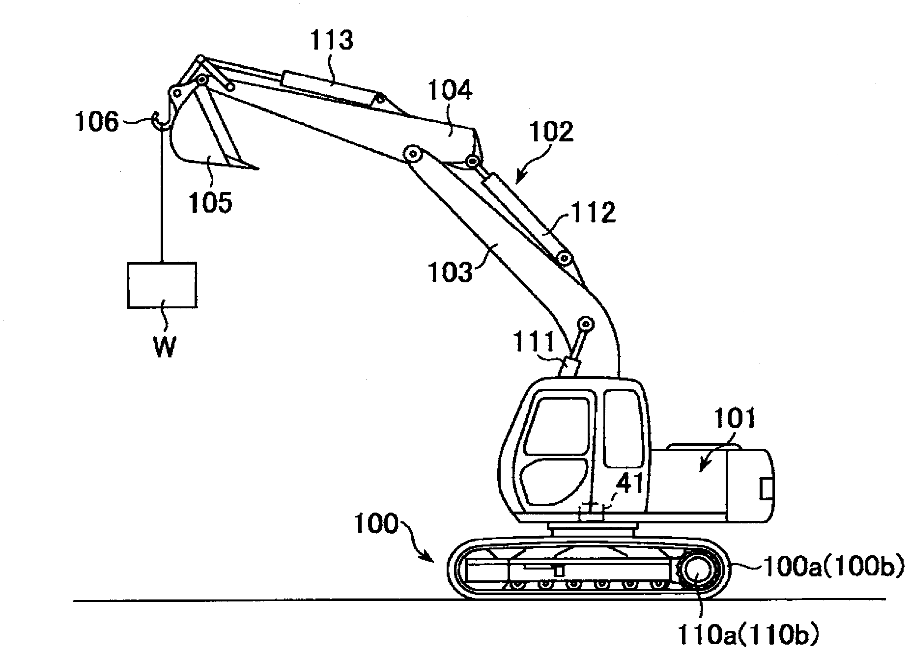 Hydraulic drive device for hydraulic work machine