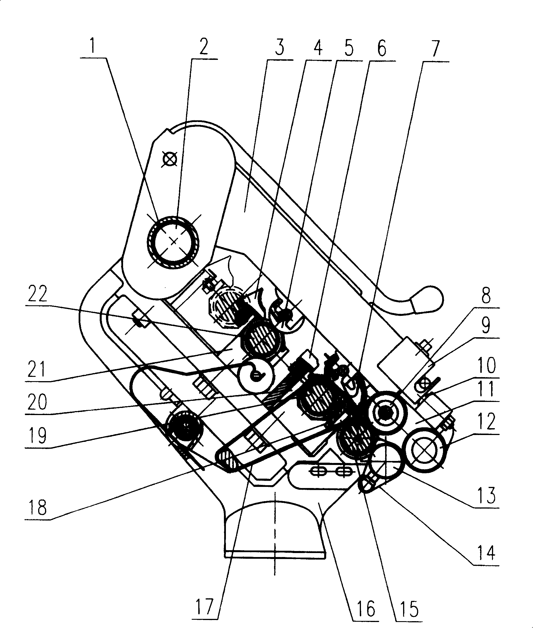 Pneumatic fiber nesting device