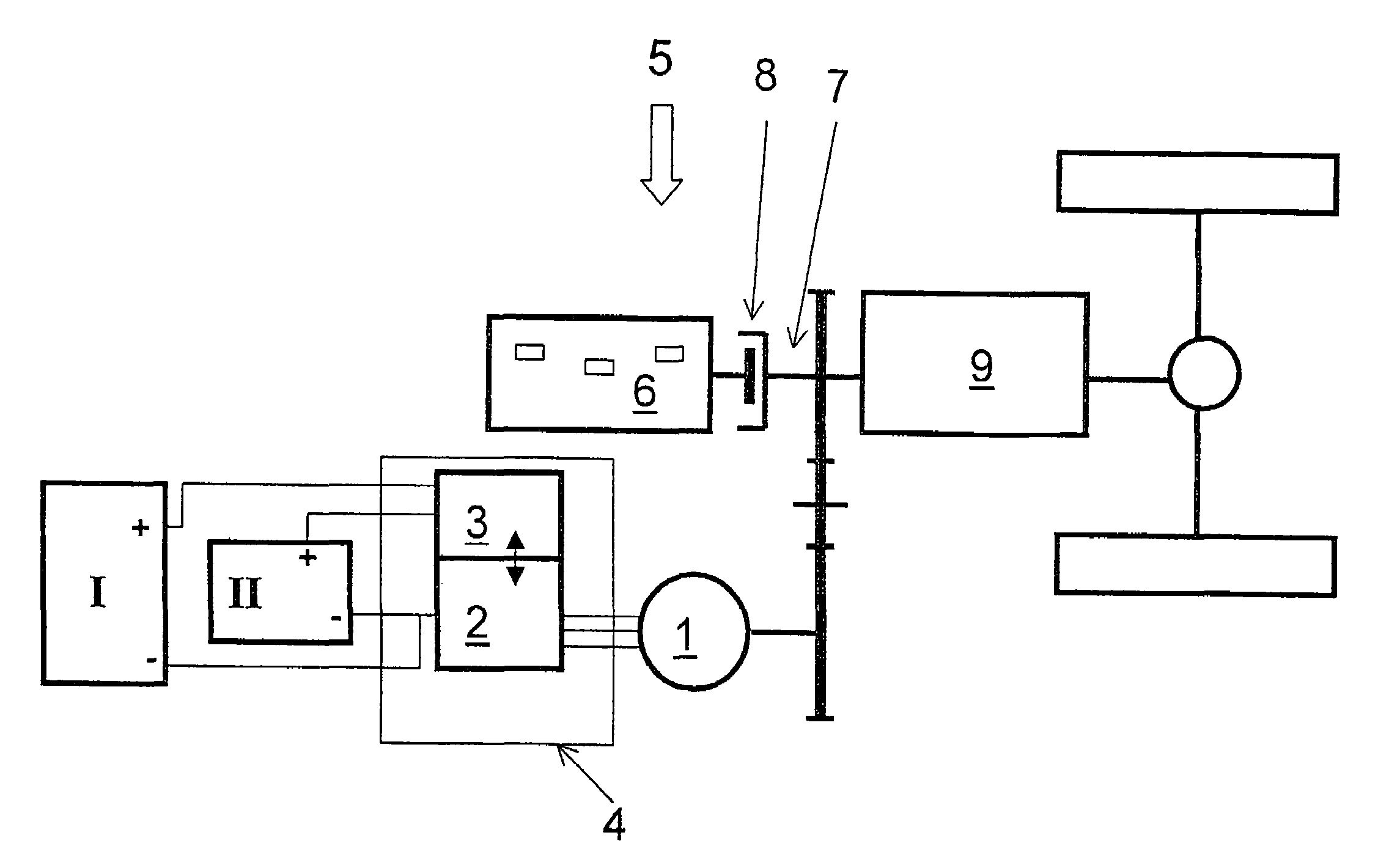 Circuit arrangement for the control of at least one electric machine