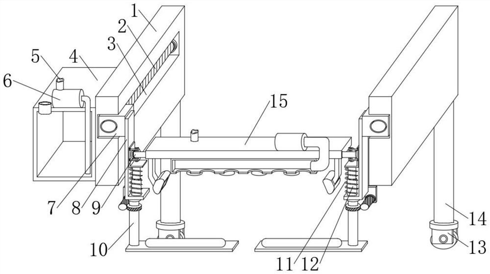 Sickbed surface rapid disinfection device for hospital infection nursing