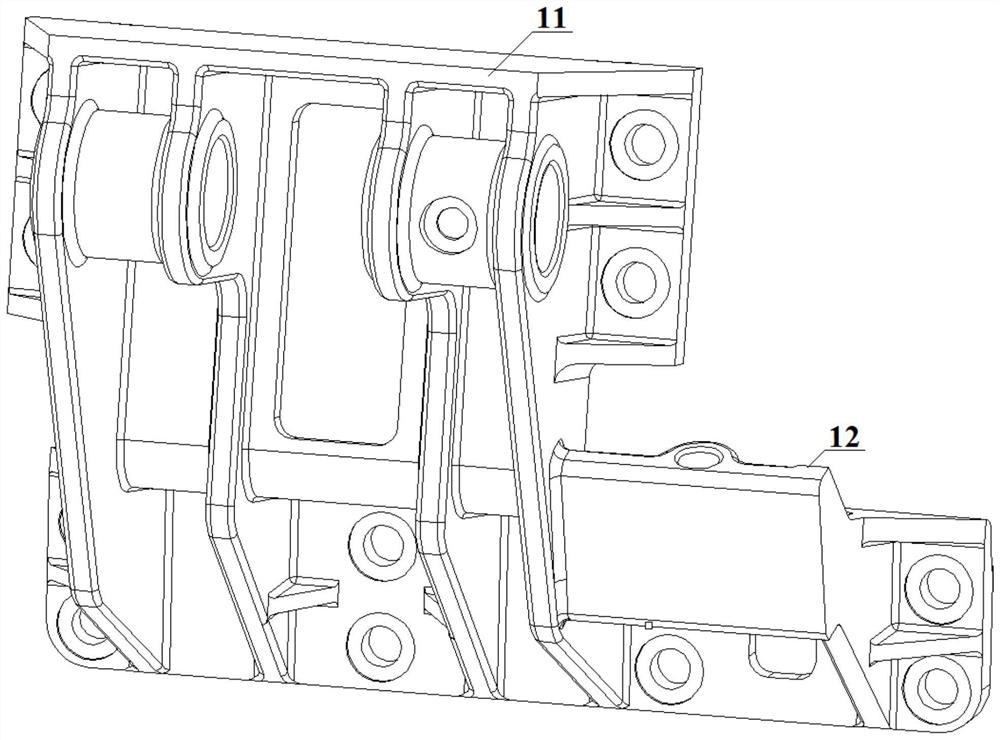 Suspension secondary limit device, suspension limit structure and oil-gas suspension