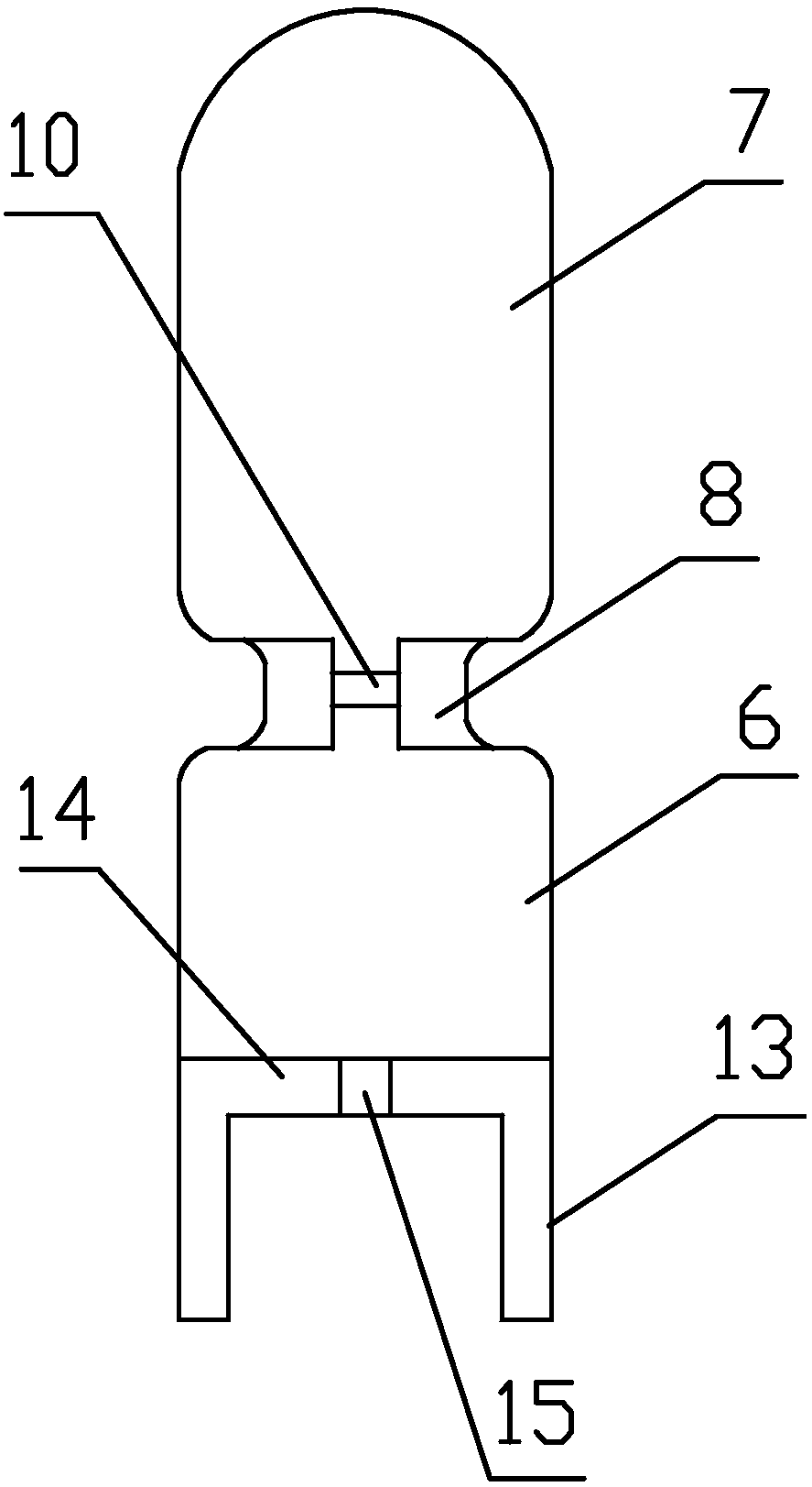 Two-chamber-combined composite assembly ATP detection swab