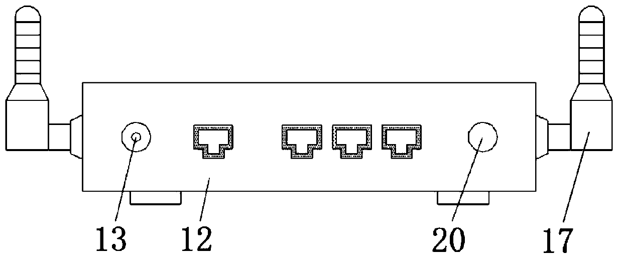 Anti-interference indoor 5G network communication device