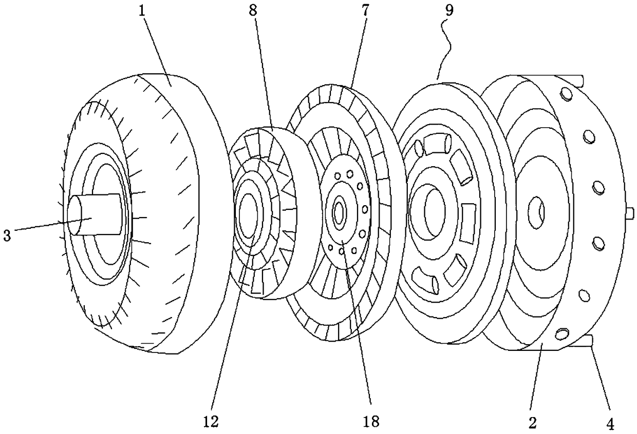 Engine transmission hydraulic torque converter