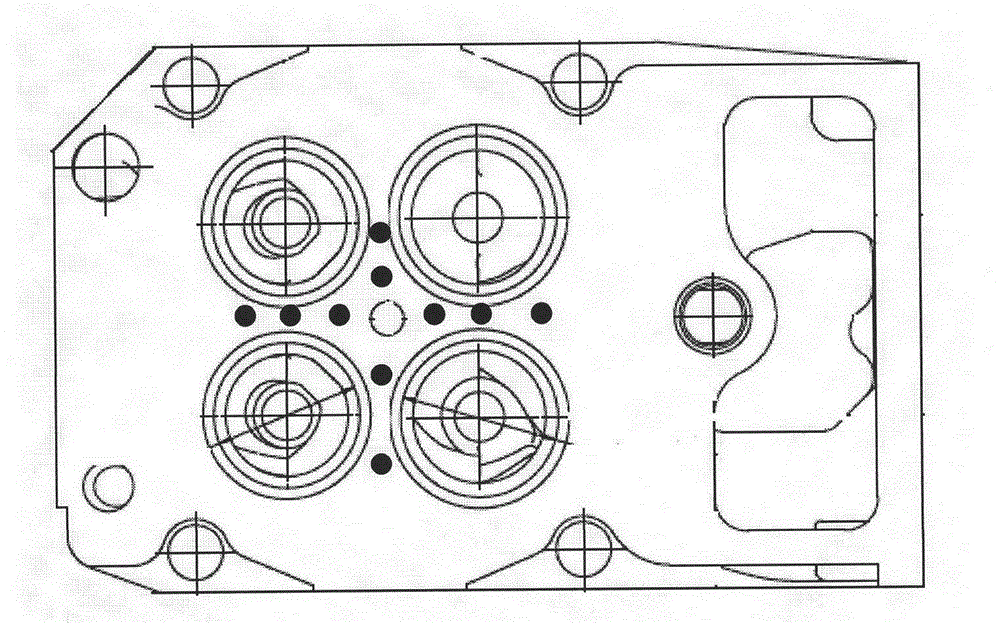 Method for testing laser heat load of cylinder cover