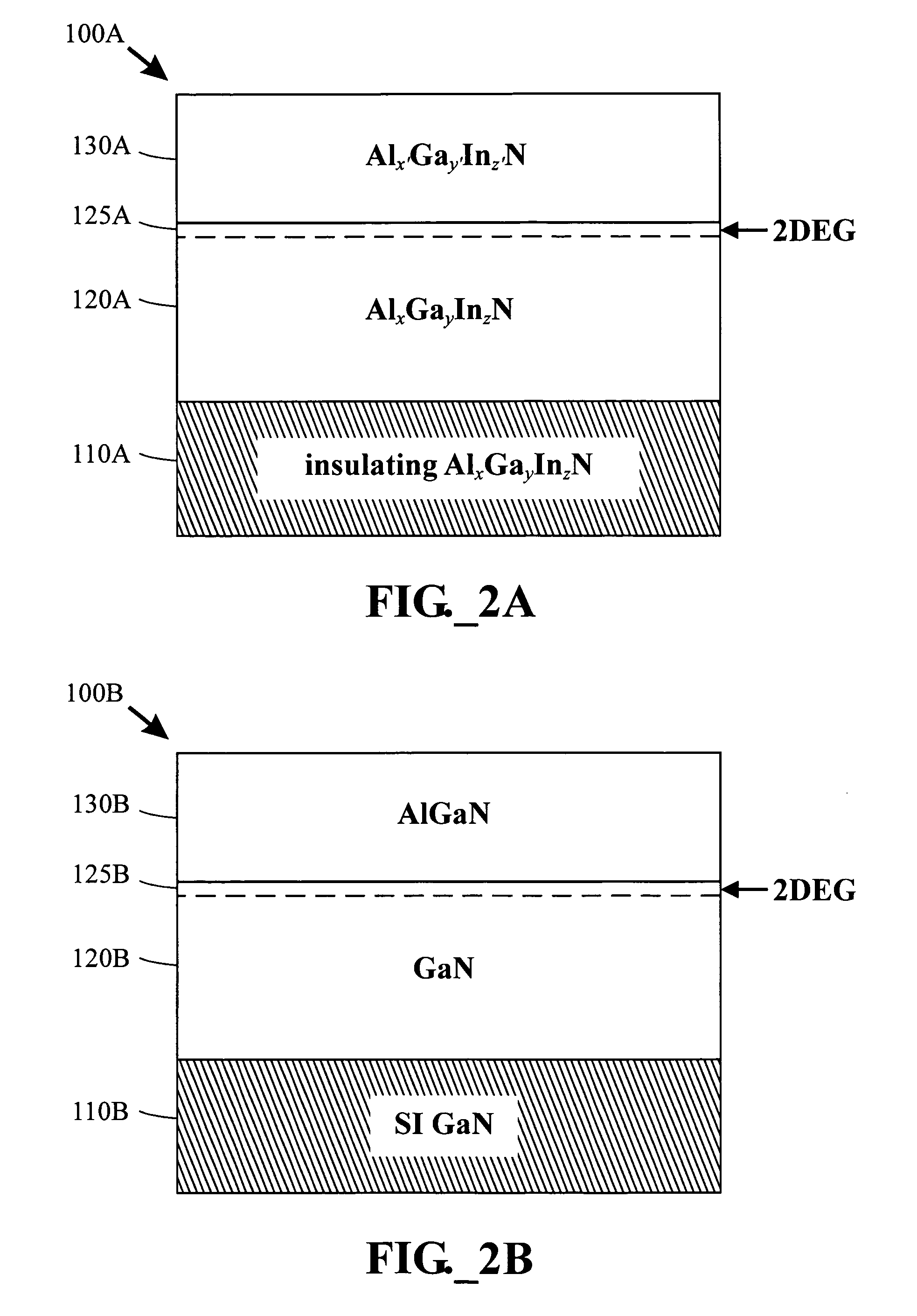 High electron mobility electronic device structures comprising native substrates and methods for making the same