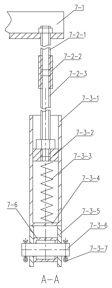 Lifting detection device for spading plate of rotary kiln